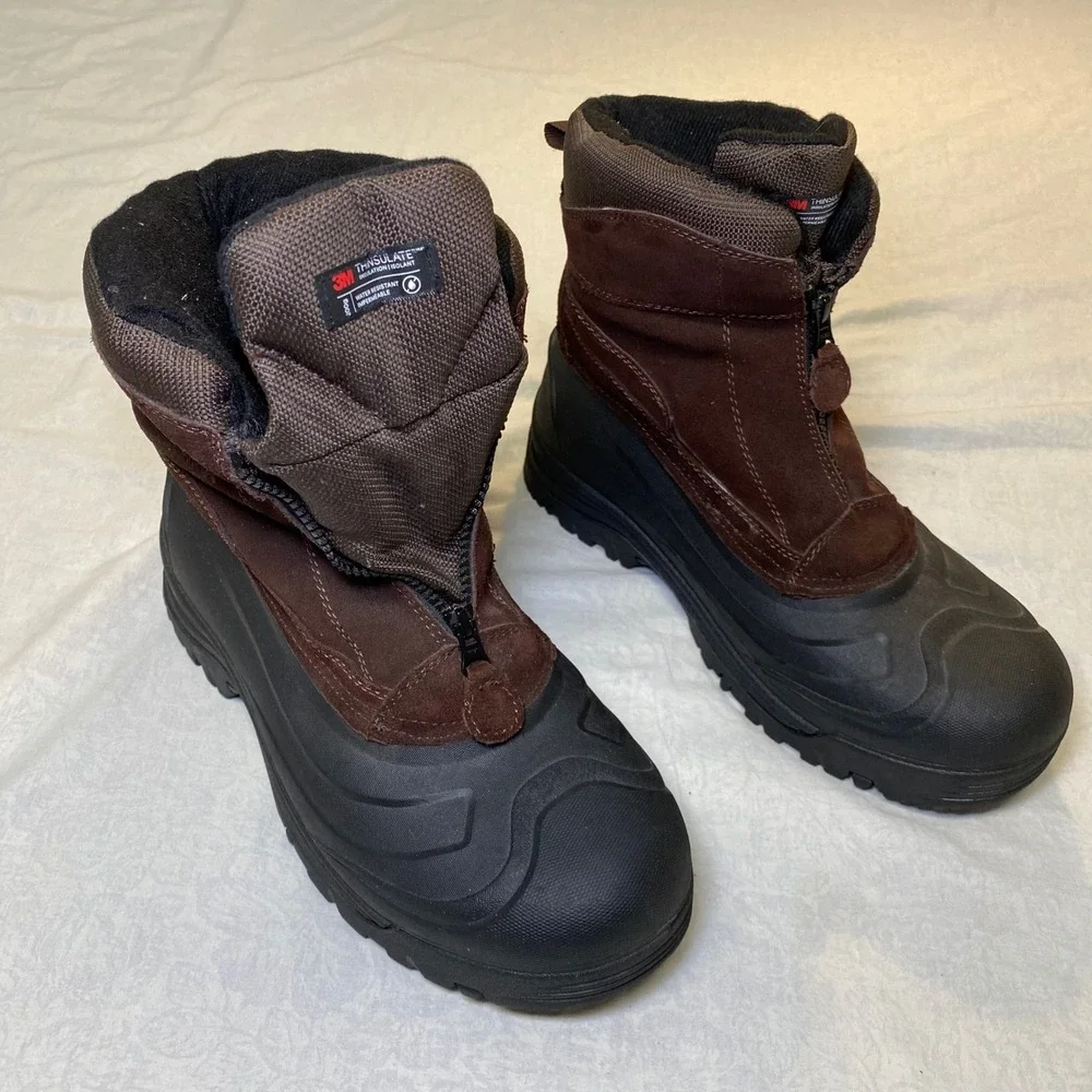 Kamik Tahoe III Winter‎ Snow Boots Men's Size 13 Brown Waterproof Thinsulate